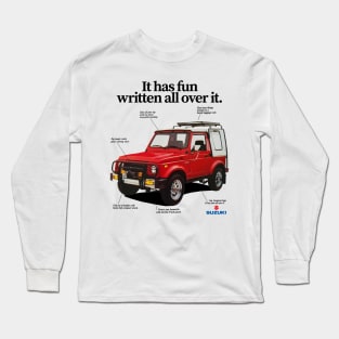 SUZUKI SAMURAI SJ 410 - advert Long Sleeve T-Shirt